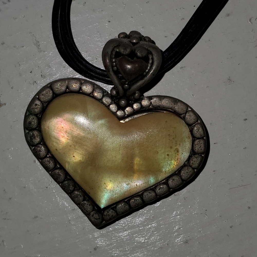 Cookie lee heart reversible necklace
